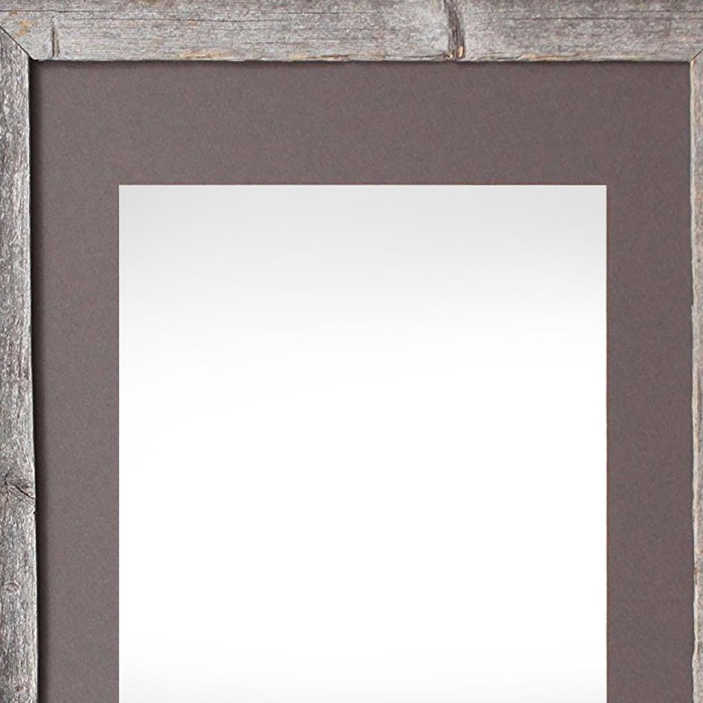 16" x 20" Gray Distressed Solid Wood Hanging Picture Frame - Loft&Timber