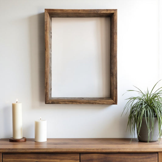 16" x 20" Gray Solid Wood Hanging Picture Frame - Loft&Timber