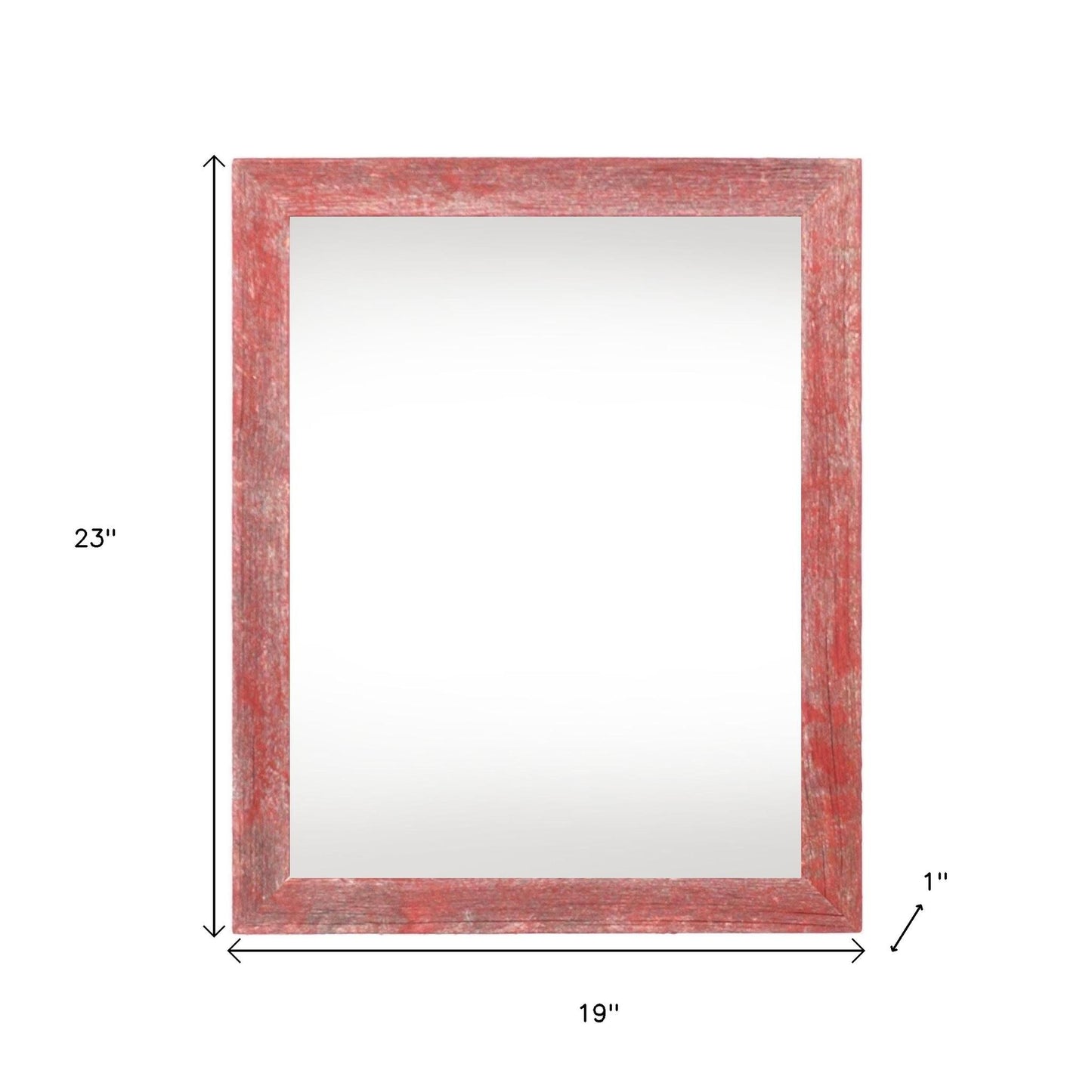 16" x 20" Red Solid Wood Hanging Picture Frame - Loft&Timber