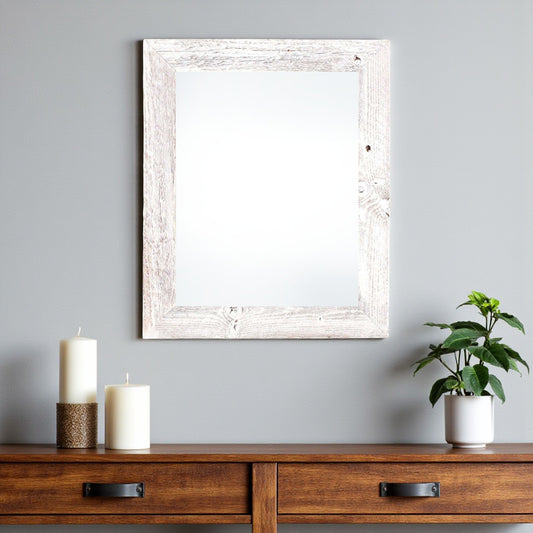 16" x 20" White Solid Wood Hanging Picture Frame - Loft&Timber