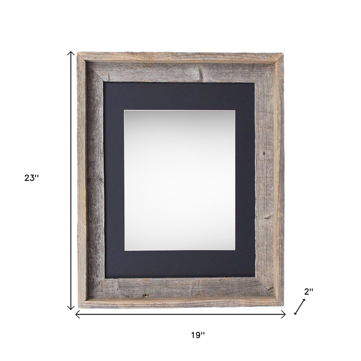 16" x 20" Black Solid Wood Hanging Picture Frame - Loft&Timber