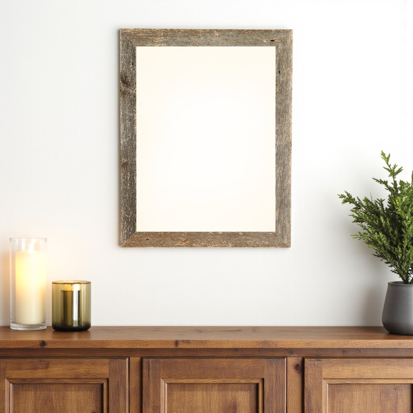 16" x 20" Gray Solid Wood Hanging Picture Frame - Loft&Timber