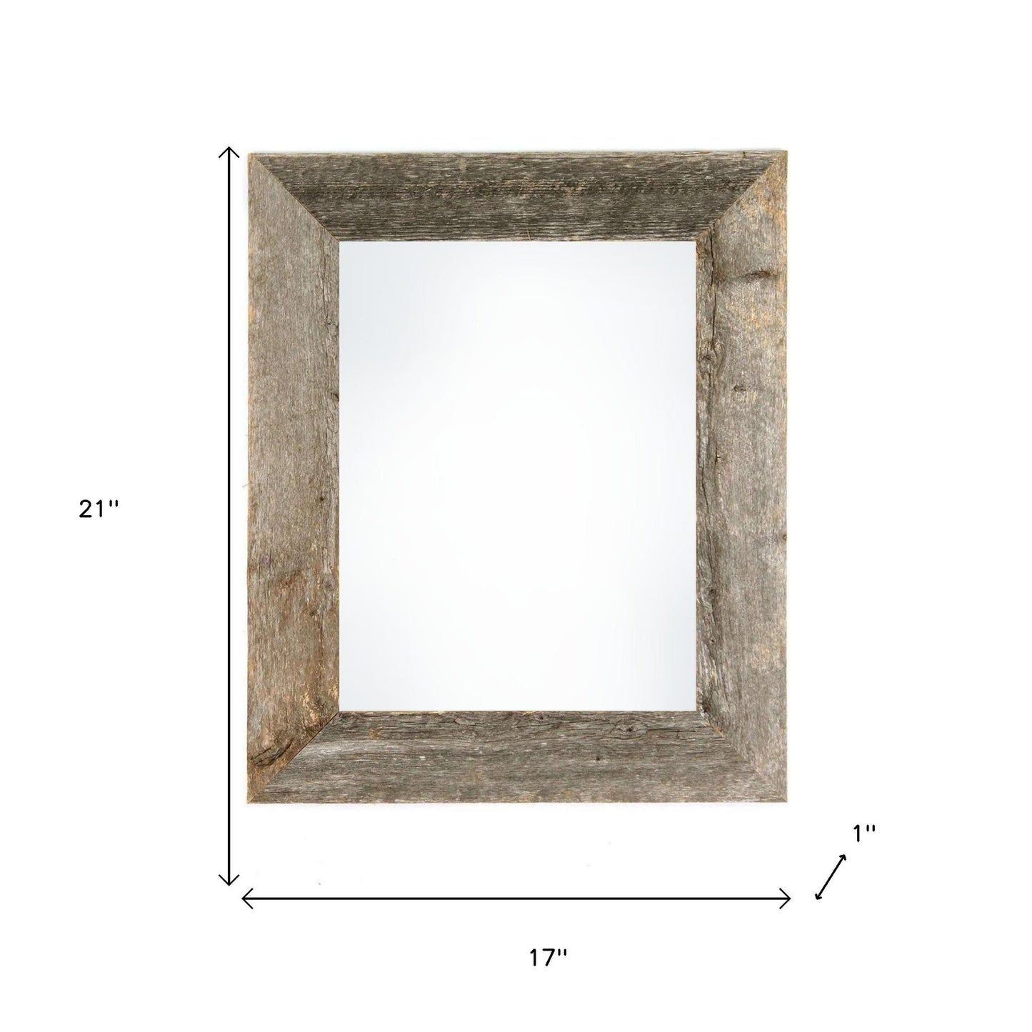 14" x 18" Gray Solid Wood Hanging Picture Frame - Loft&Timber
