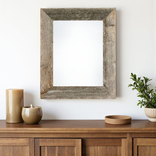 14" x 18" Gray Solid Wood Hanging Picture Frame - Loft&Timber