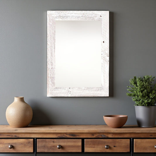 11" x 17" White Solid Wood Hanging Picture Frame - Loft&Timber