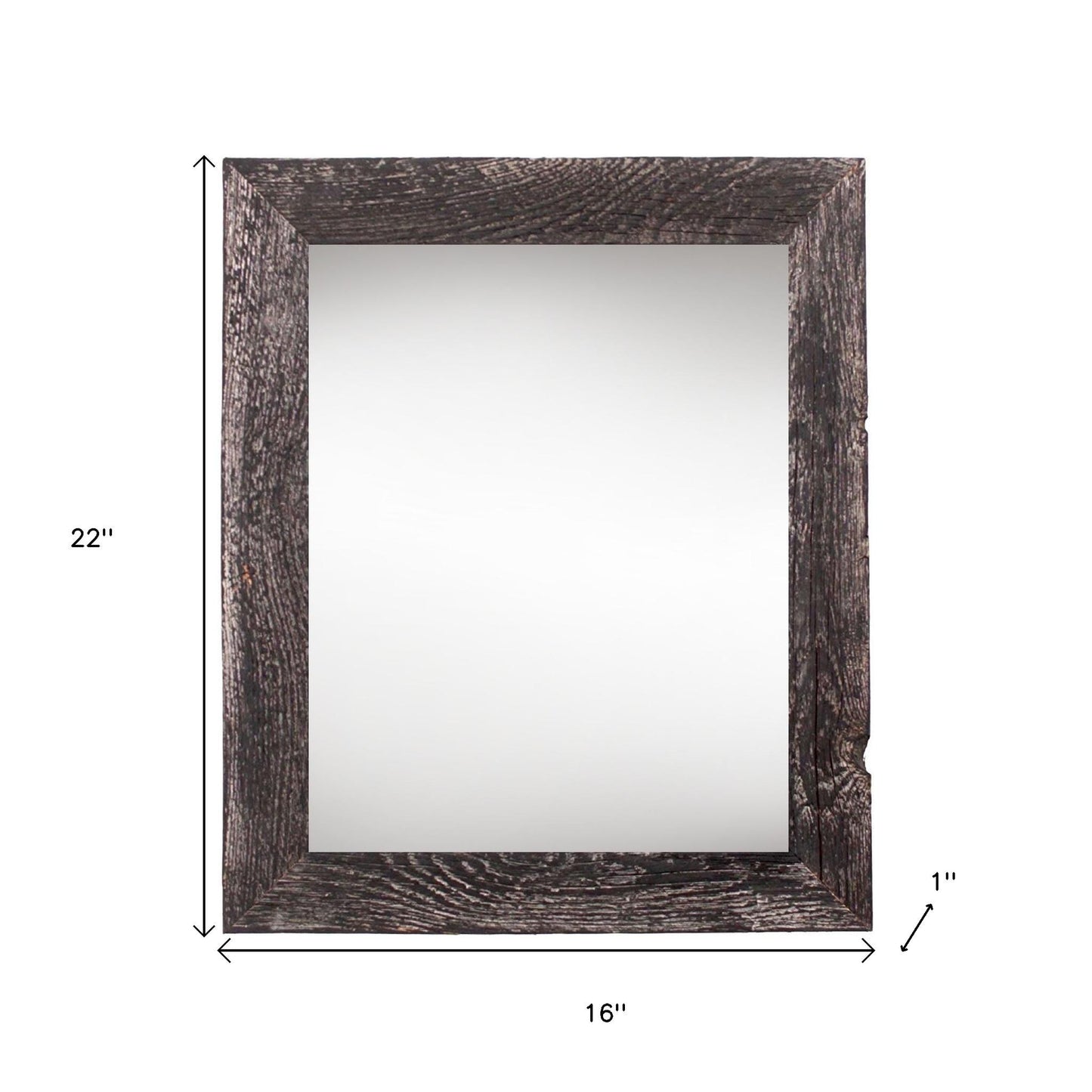 13" x 19" Black Solid Wood Hanging Picture Frame - Loft&Timber