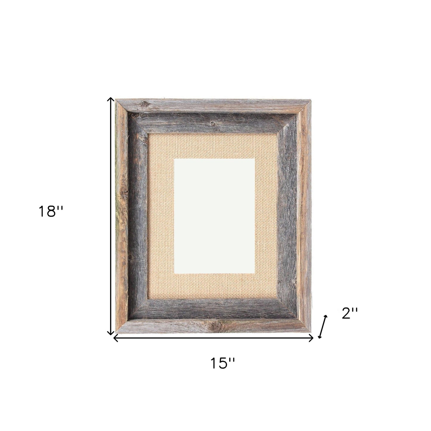 11" x 14" Brown Solid Wood Hanging Picture Frame - Loft&Timber