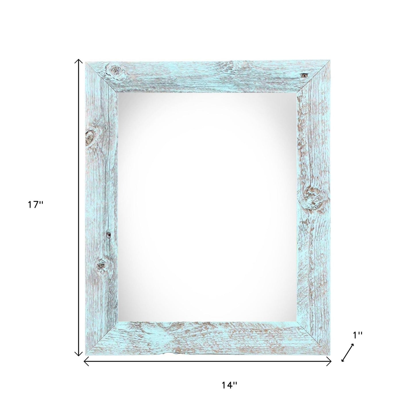 11" x 14" Blue Solid Wood Hanging Picture Frame - Loft&Timber