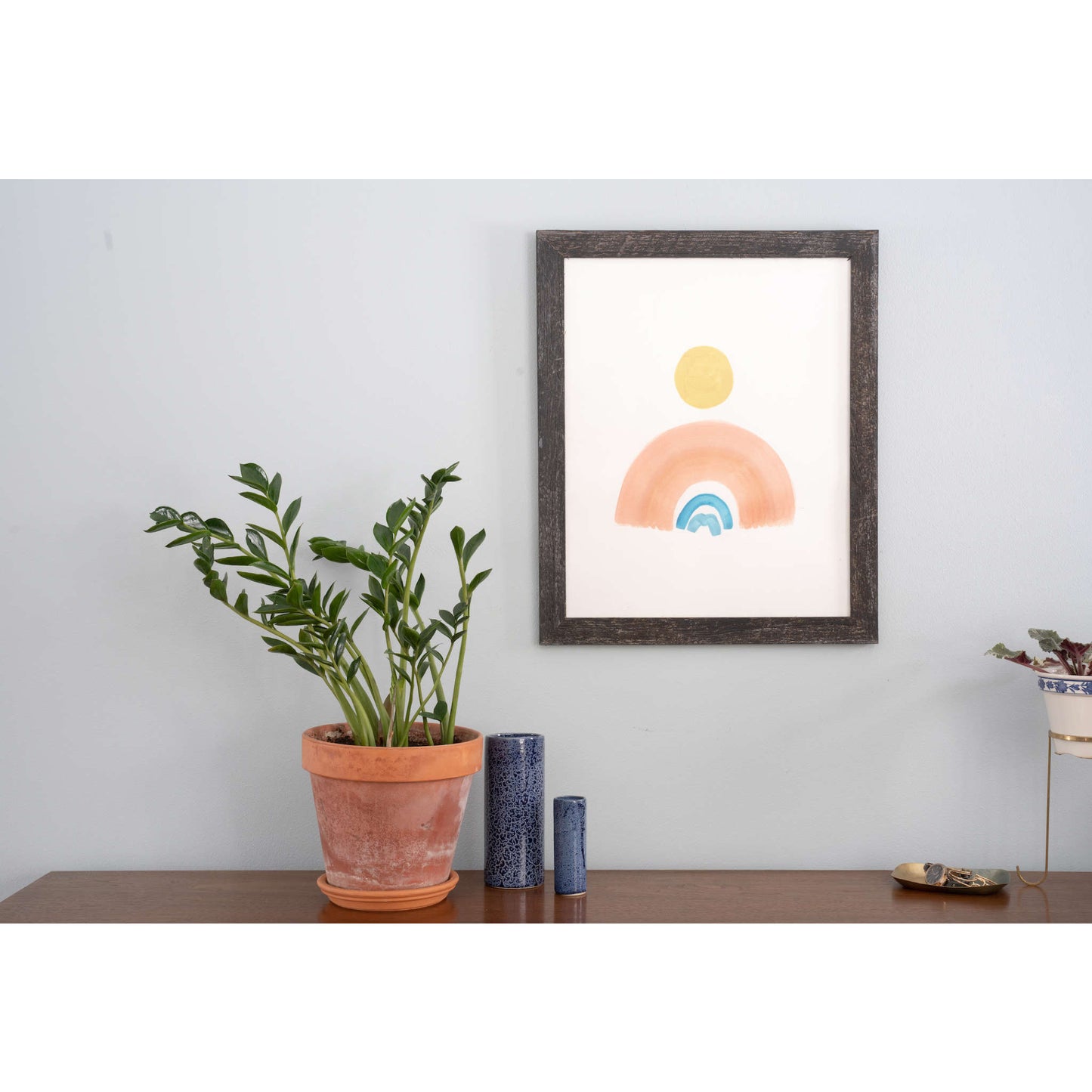 10" x 10" Black Solid Wood Hanging Picture Frame - Loft&Timber