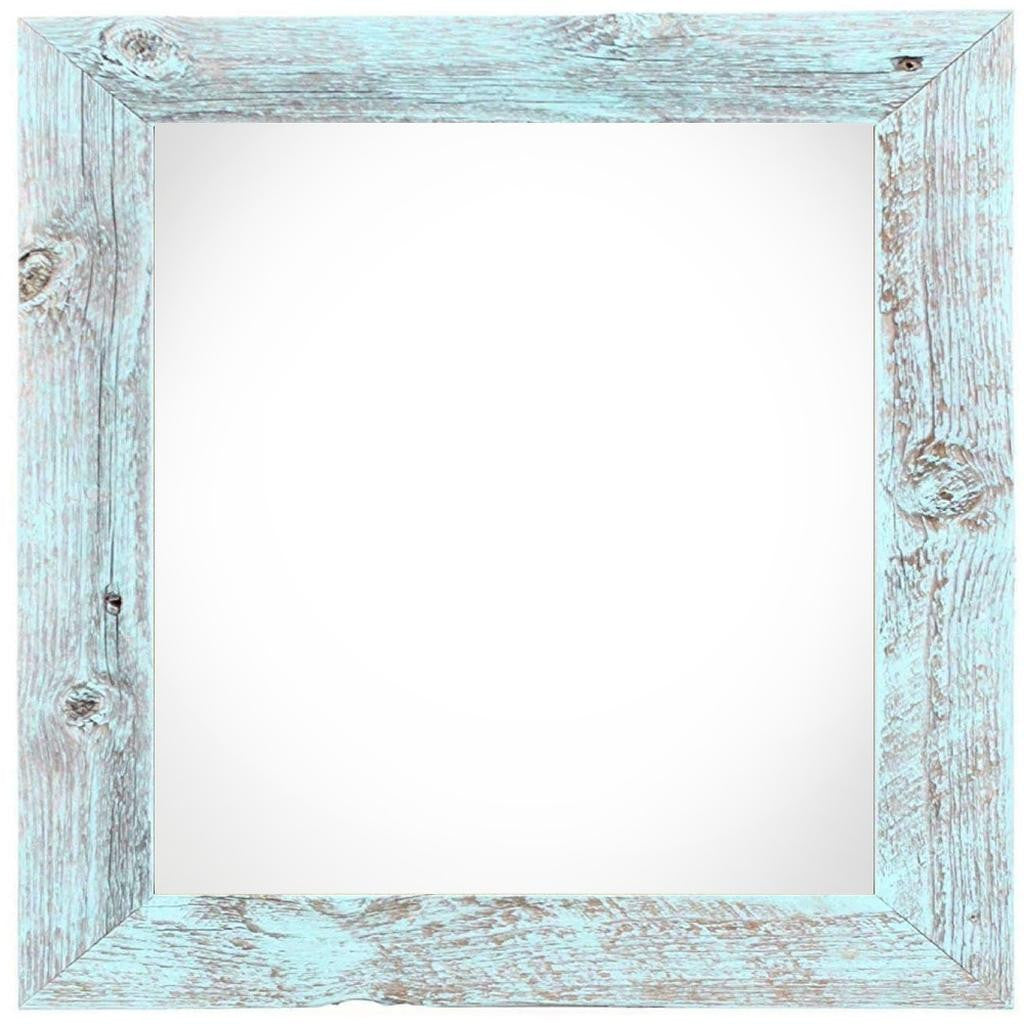 10" x 10" Blue Solid Wood Hanging Picture Frame - Loft&Timber