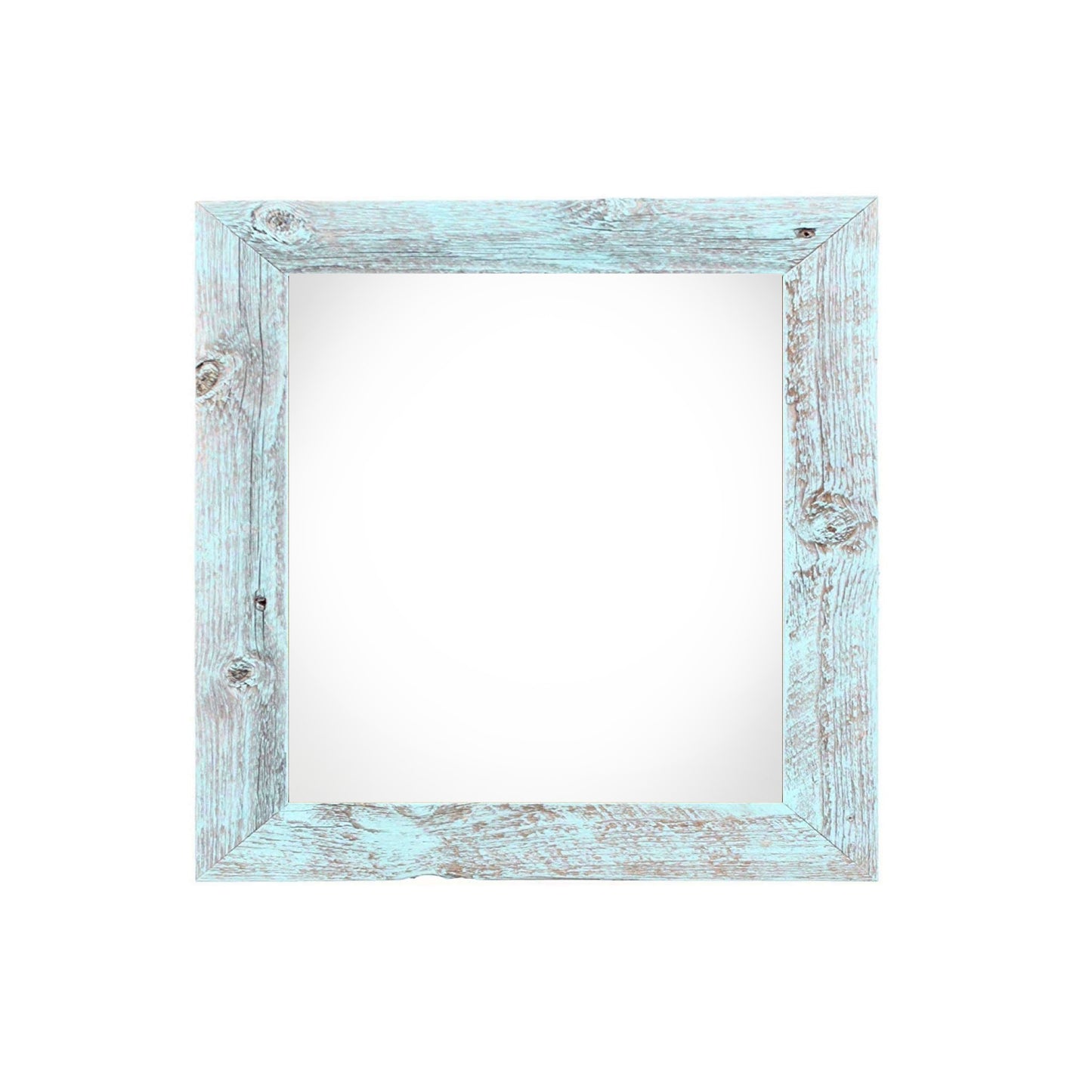 10" x 10" Blue Solid Wood Hanging Picture Frame - Loft&Timber