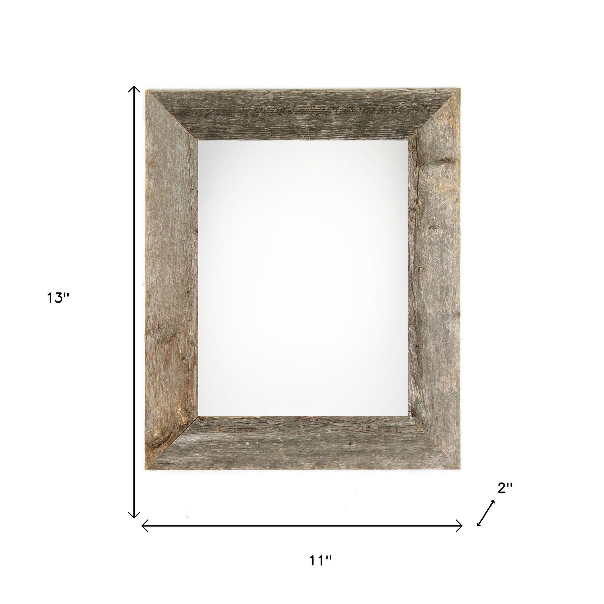 8" x 10" Gray Solid Wood Tabletop Picture Frame - Loft&Timber