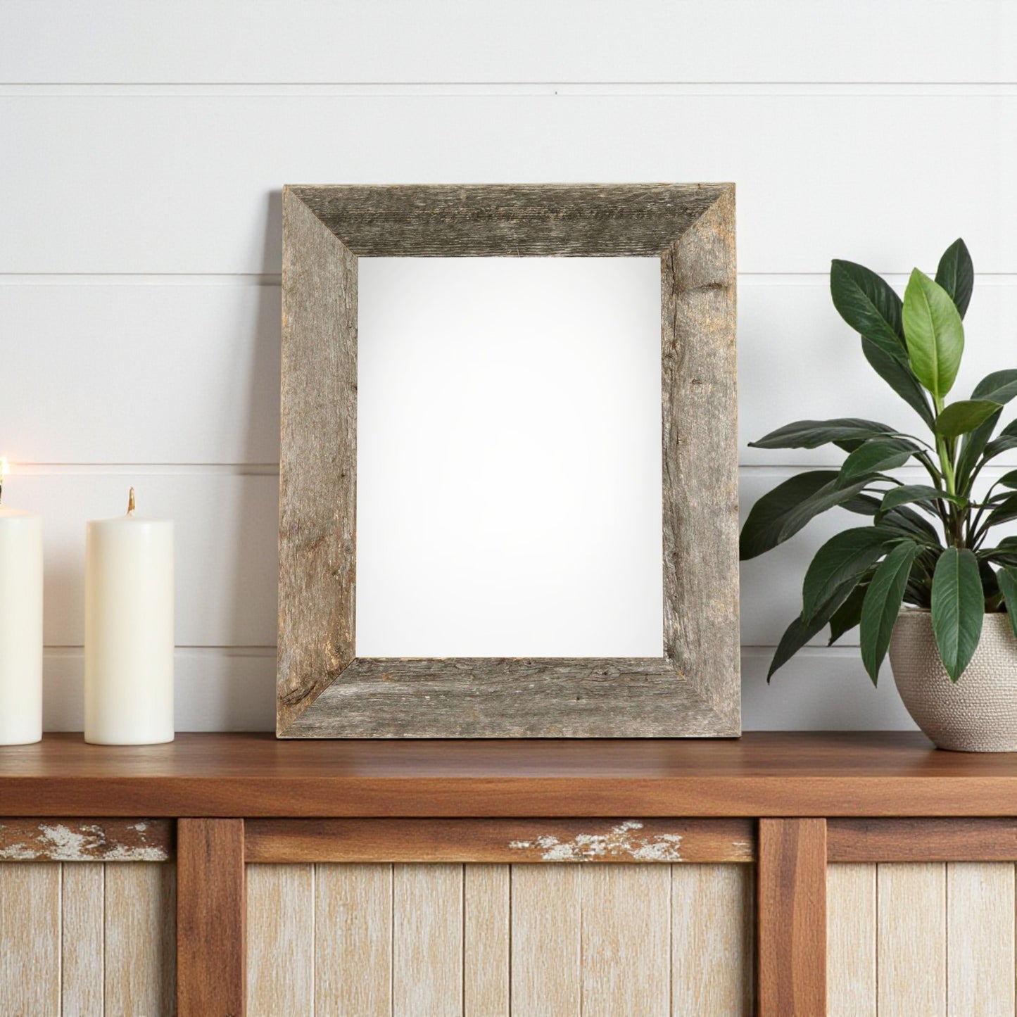 8" x 10" Gray Solid Wood Tabletop Picture Frame - Loft&Timber