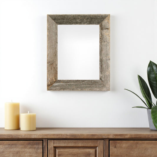 11" x 14" Gray Solid Wood Hanging Picture Frame - Loft&Timber