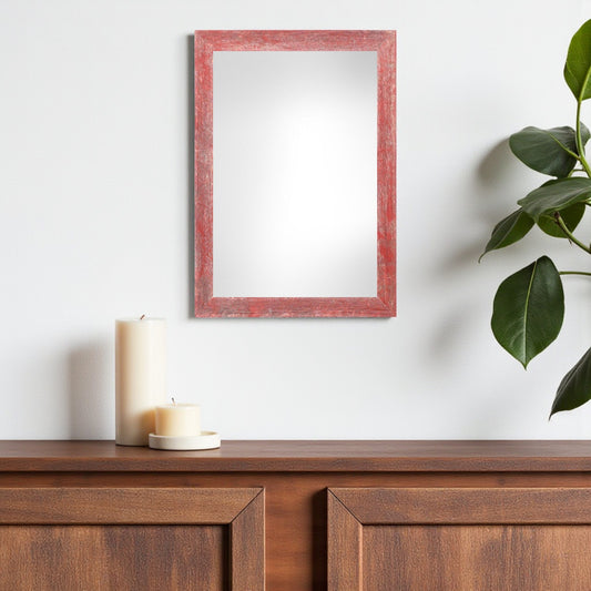 11" x 14" Red Solid Wood Hanging Picture Frame - Loft&Timber