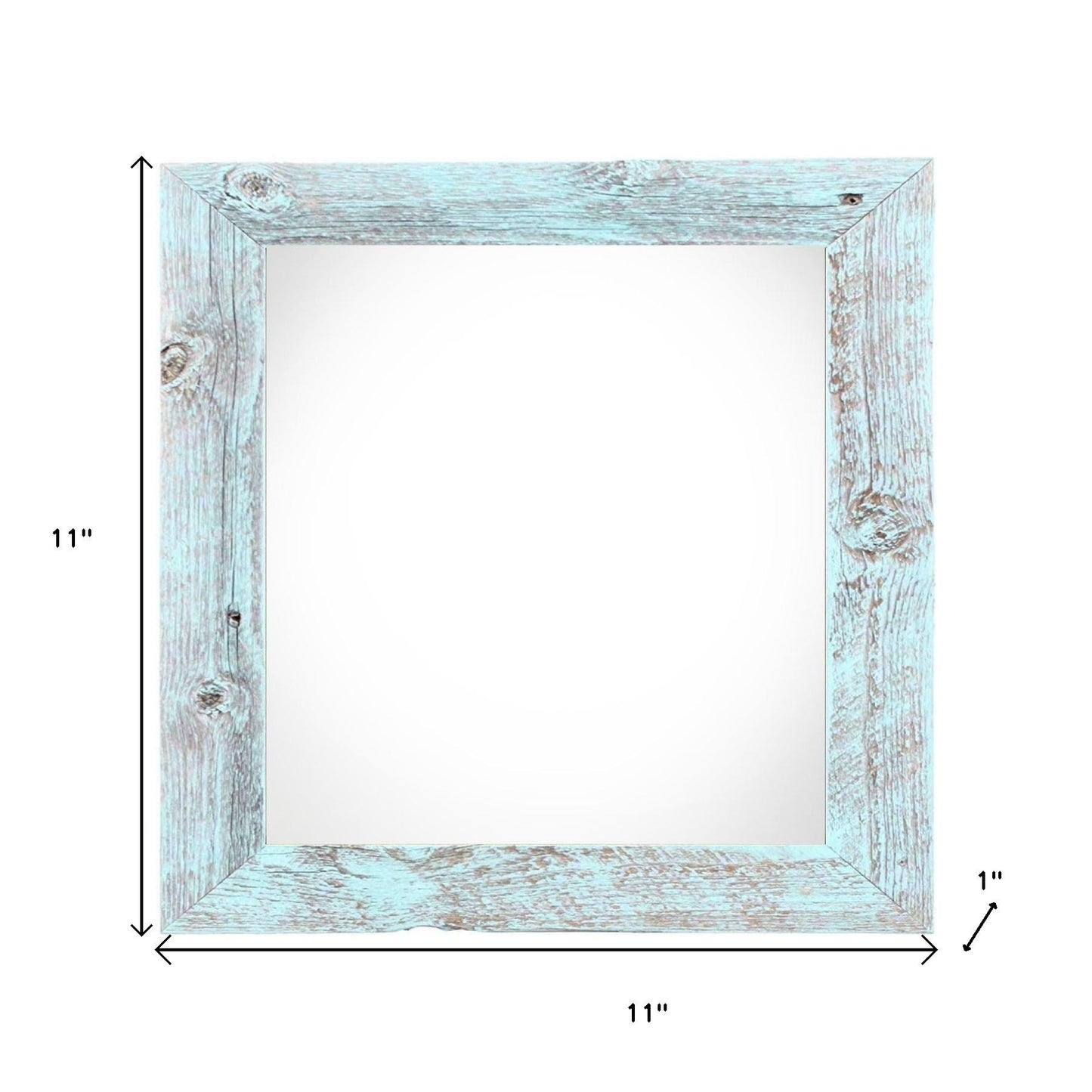 8" x 8" Blue Solid Wood Tabletop Picture Frame - Loft&Timber