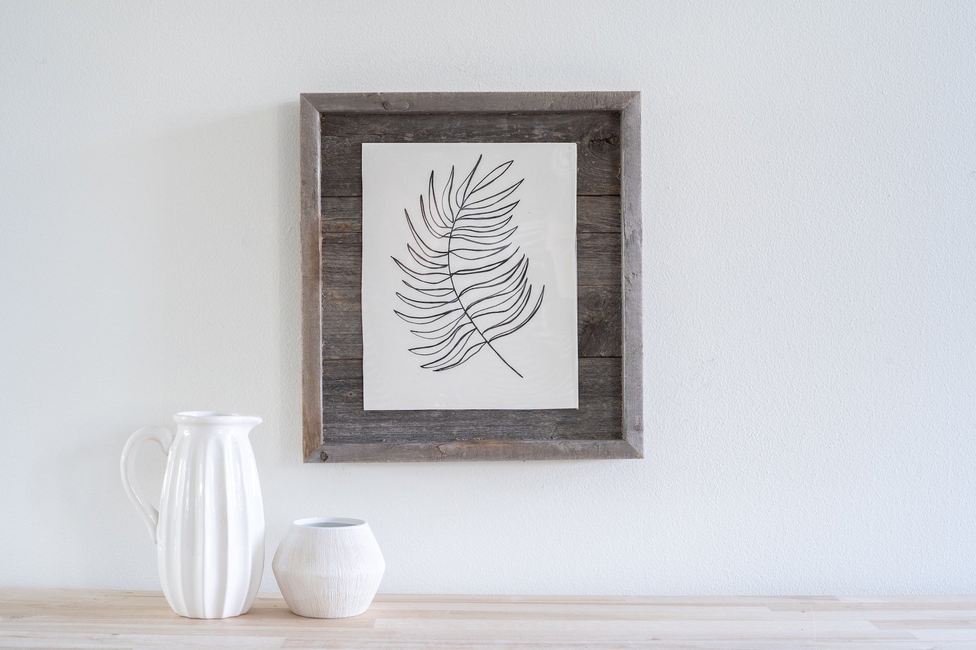 5" x 7" Gray Solid Wood Tabletop Picture Frame - Loft&Timber