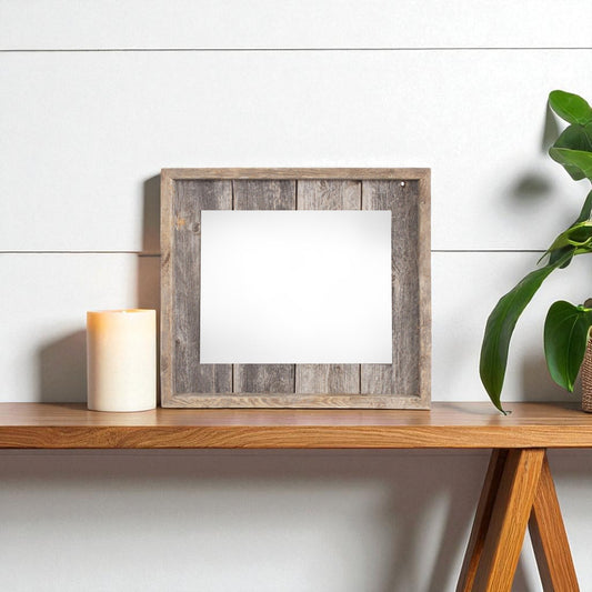 5" x 7" Gray Solid Wood Tabletop Picture Frame - Loft&Timber
