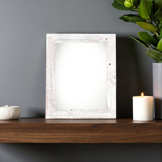 5" x 7" White Solid Wood Tabletop Picture Frame - Loft&Timber