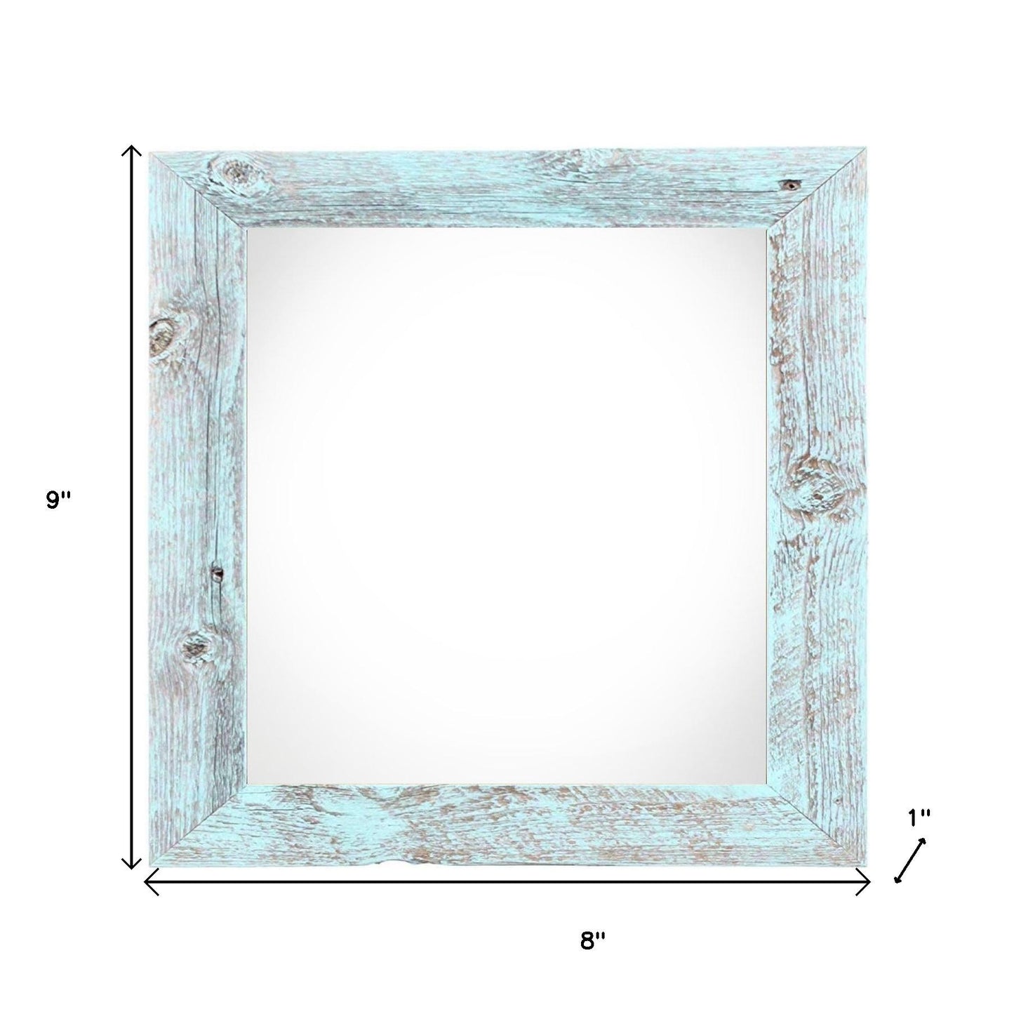 6" x 6" Blue Solid Wood Tabletop Picture Frame - Loft&Timber
