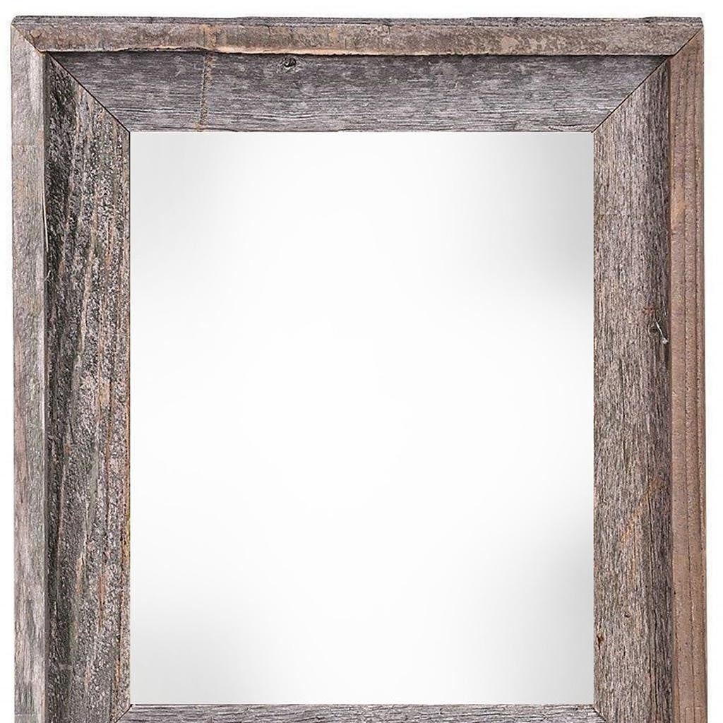 24" x 30" Gray Solid Wood Hanging Picture Frame - Loft&Timber