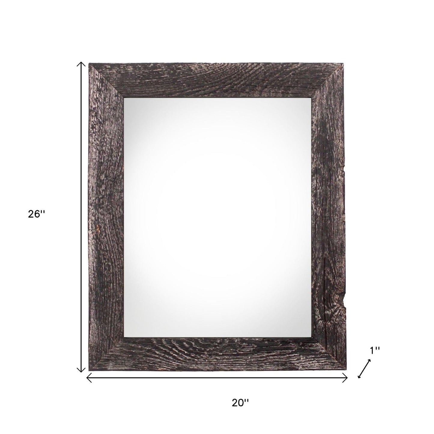 18" x 24" Black Solid Wood Hanging Picture Frame - Loft&Timber