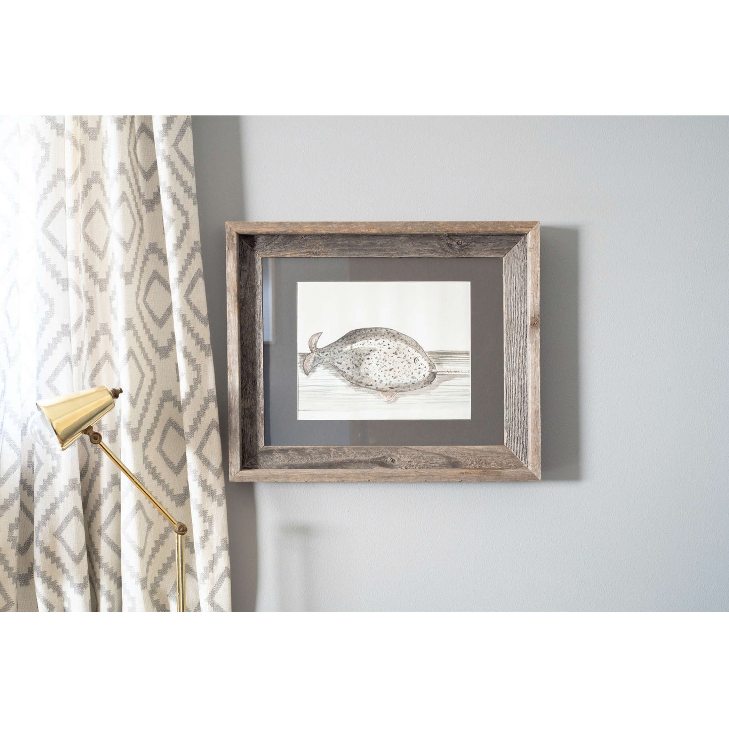 16" x 20" Gray Solid Wood Hanging Picture Frame - Loft&Timber