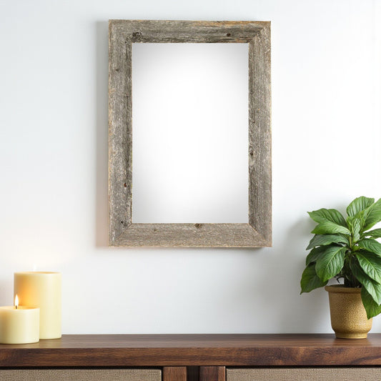 13" x 19" Gray Solid Wood Hanging Picture Frame - Loft&Timber