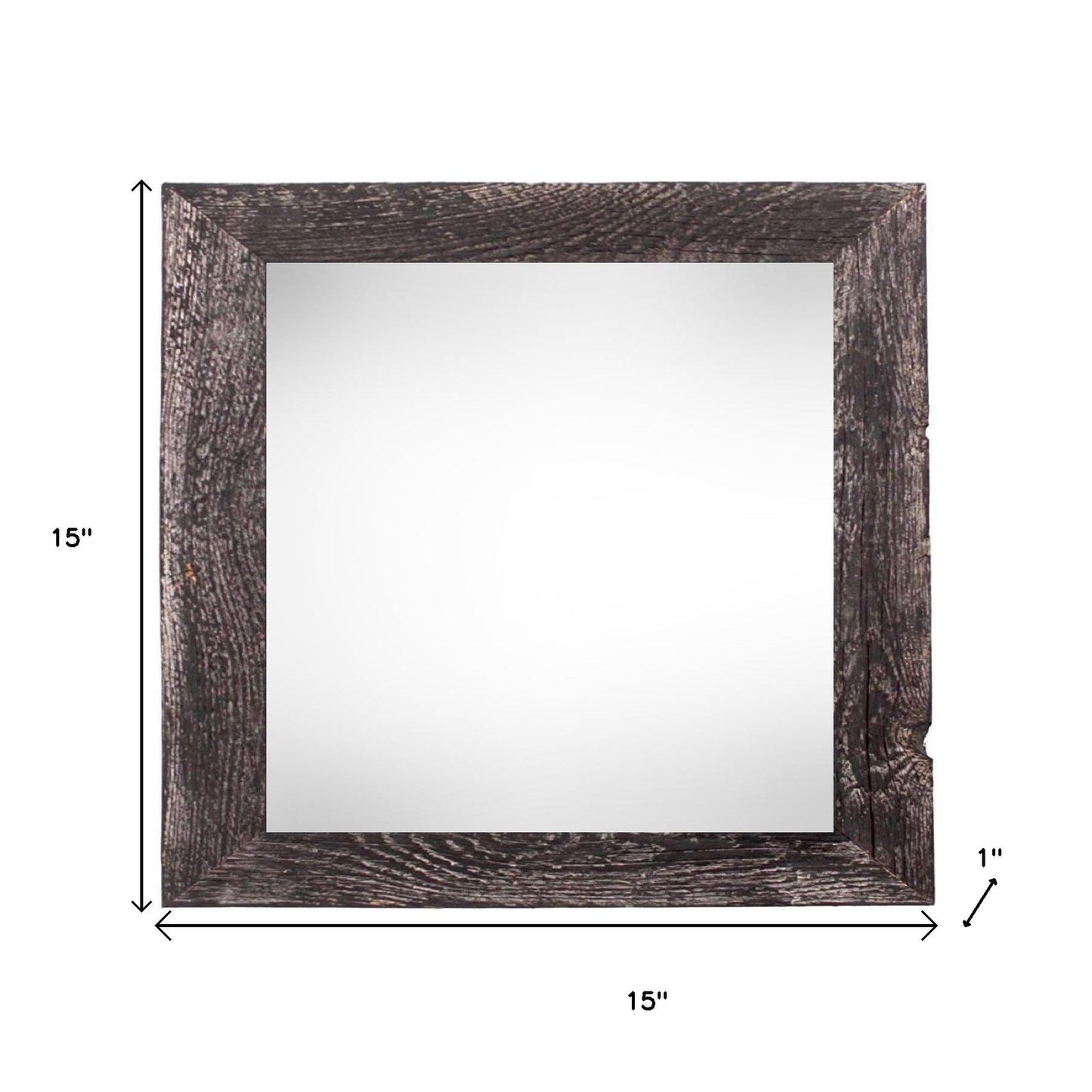 12" x 12" Black Solid Wood Tabletop Picture Frame - Loft&Timber