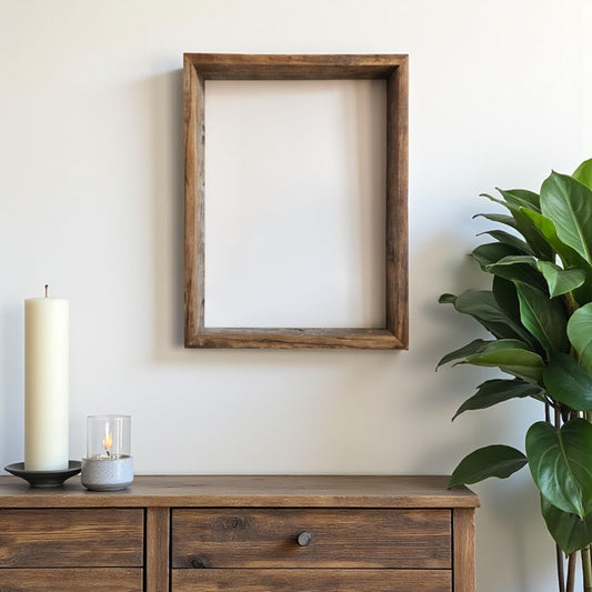 11" x 14" Gray Solid Wood Hanging Picture Frame - Loft&Timber