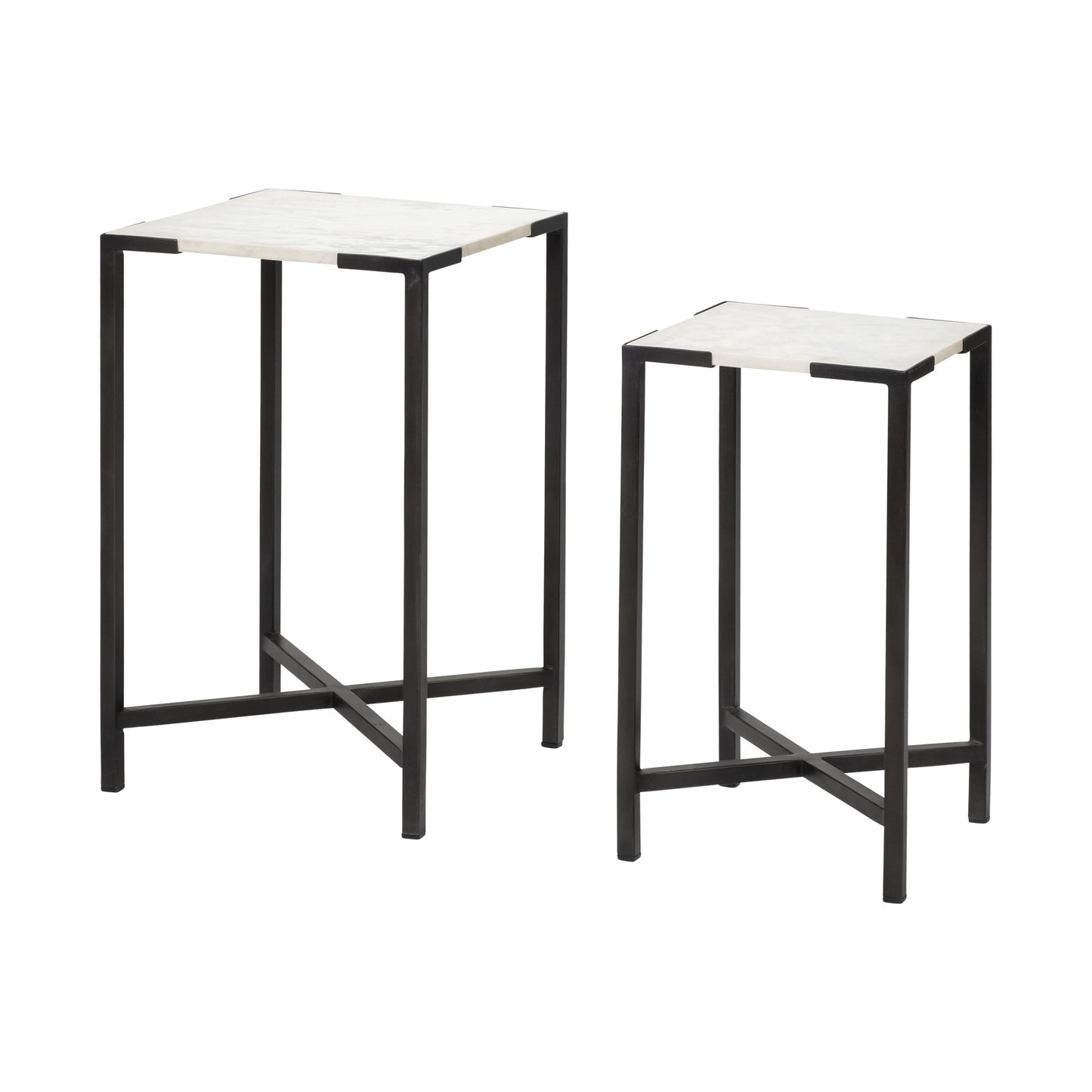 24" Marble End Table - Loft&Timber