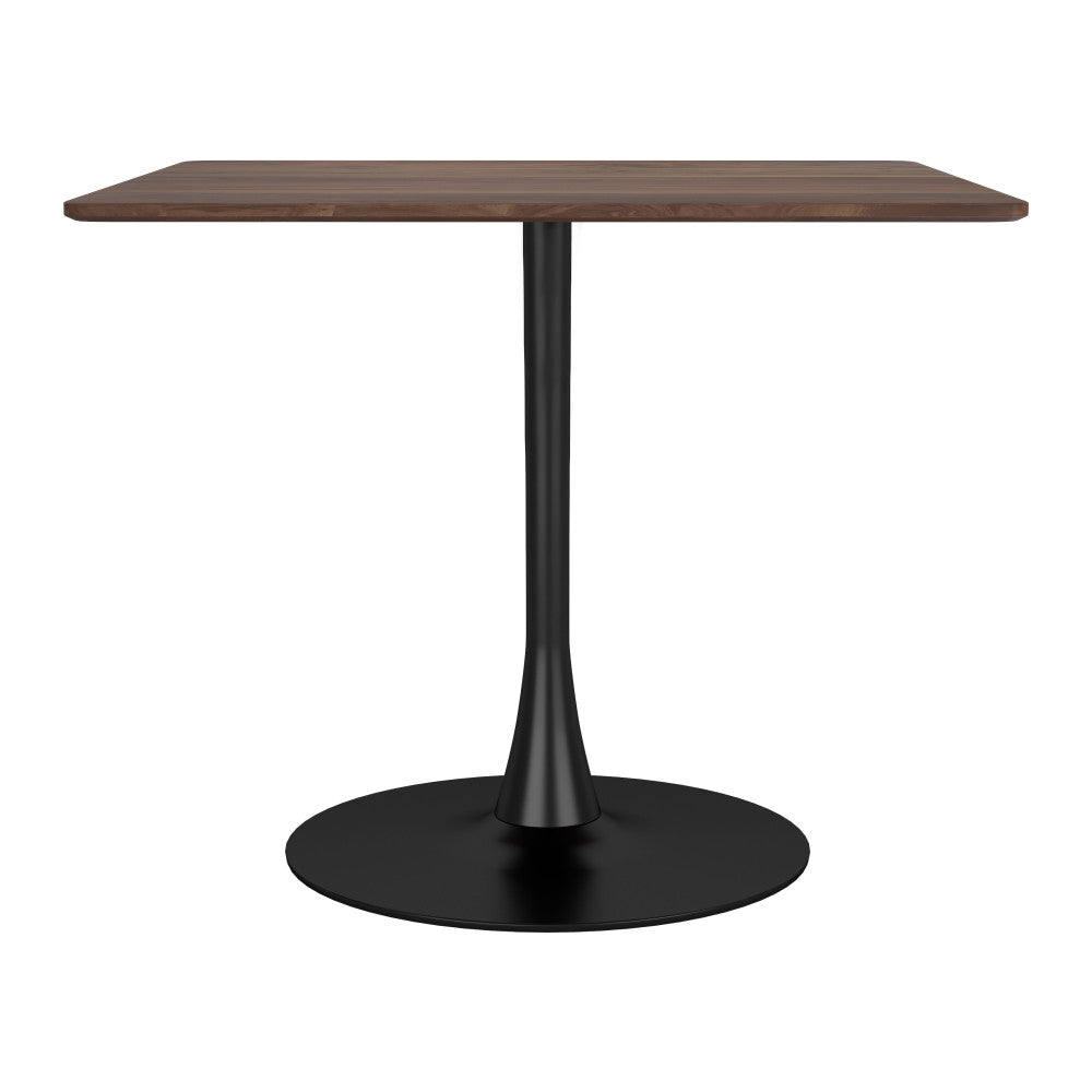 35" Square Steel Pedestal Base Dining Table - Loft&Timber