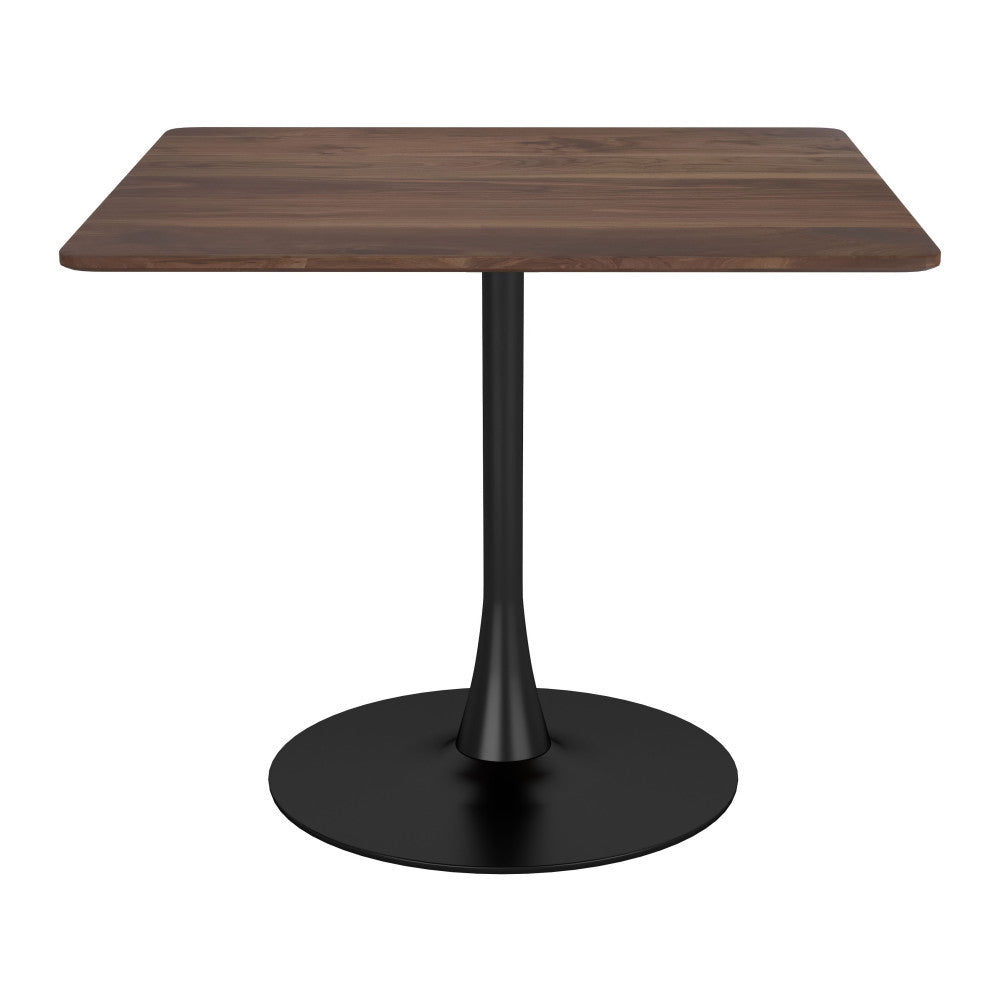 35" Square Steel Pedestal Base Dining Table - Loft&Timber