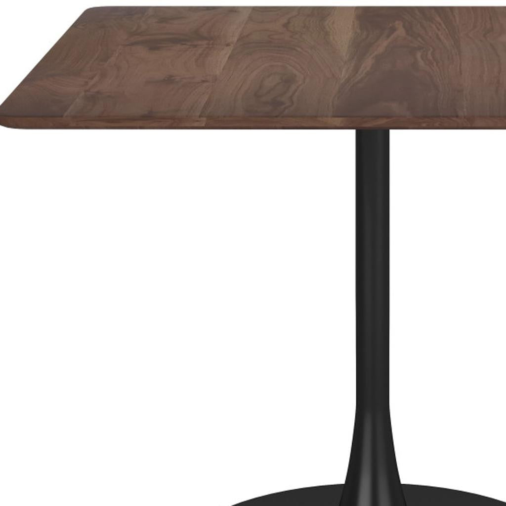 35" Square Steel Pedestal Base Dining Table - Loft&Timber