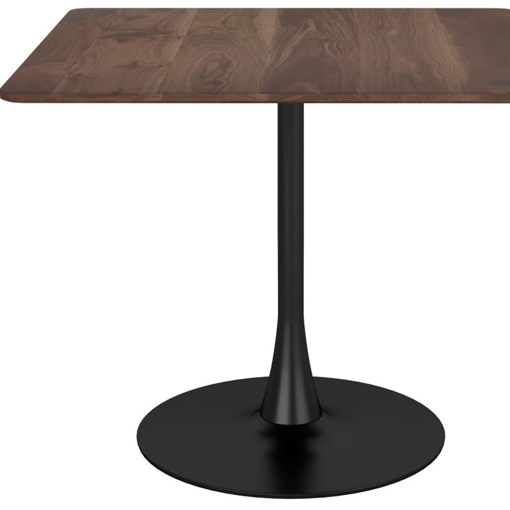 35" Square Steel Pedestal Base Dining Table - Loft&Timber