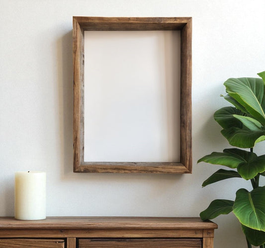 16" x 20" Gray Solid Wood Hanging Picture Frame - Loft&Timber