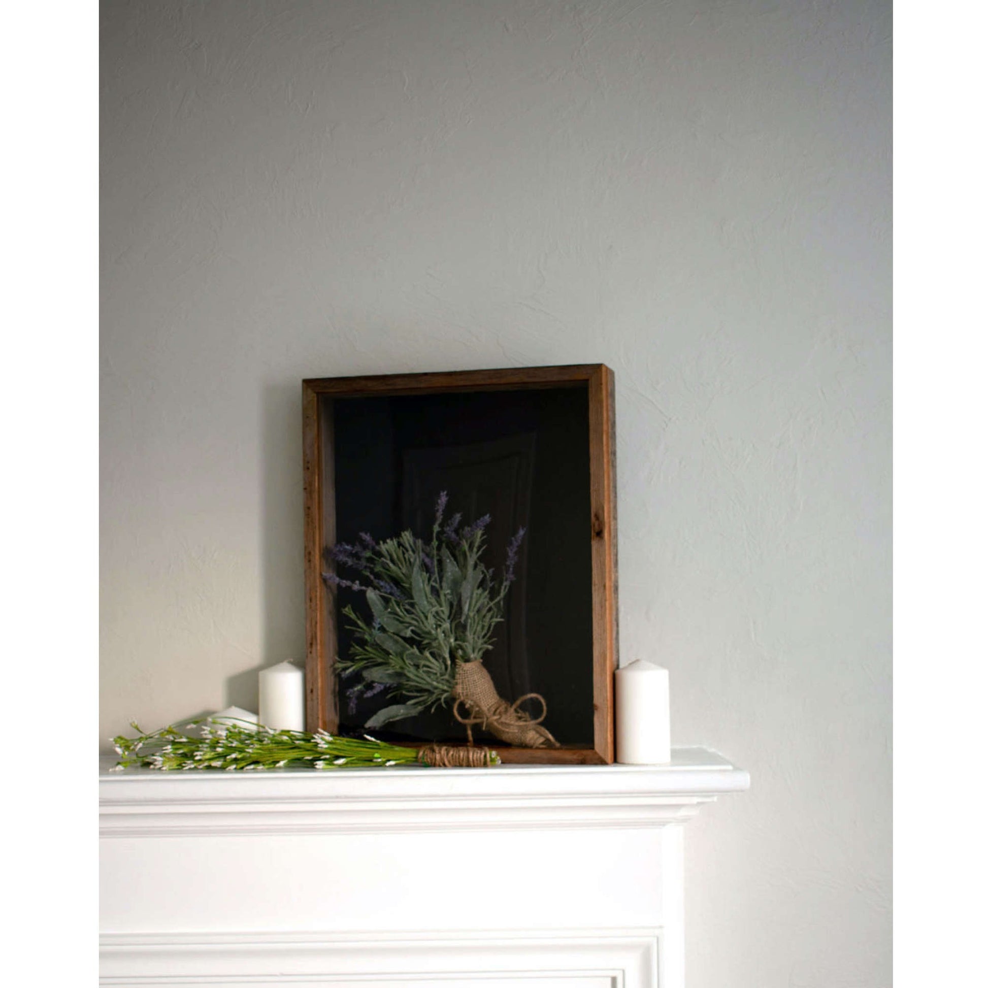 8" x 8" Gray Solid Wood Tabletop Picture Frame - Loft&Timber
