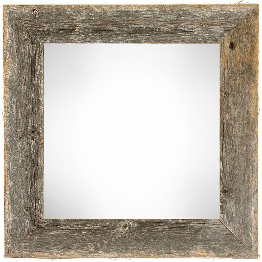 10" x 10" Gray Solid Wood Hanging Picture Frame - Loft&Timber