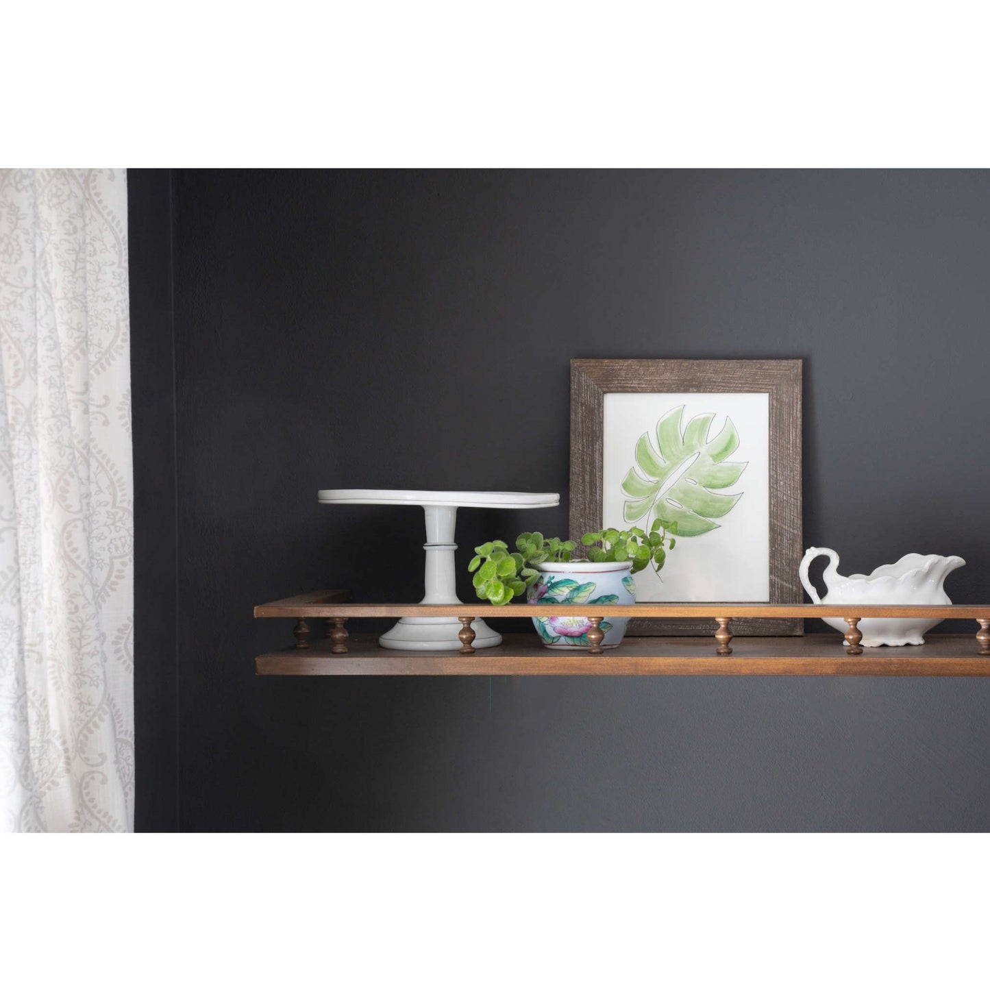 10" x 10" Brown Solid Wood Hanging Picture Frame - Loft&Timber