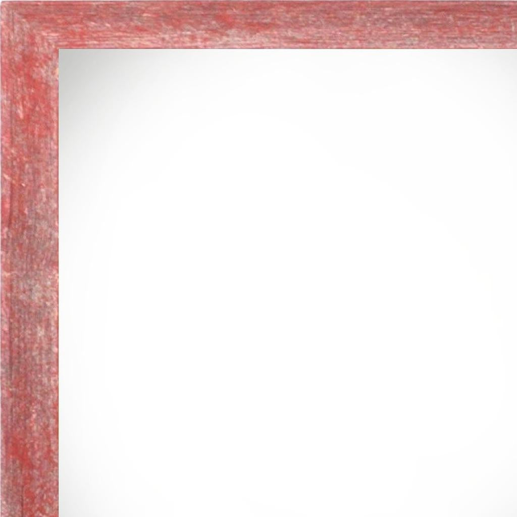 10" x 10" Red Solid Wood Hanging Picture Frame - Loft&Timber