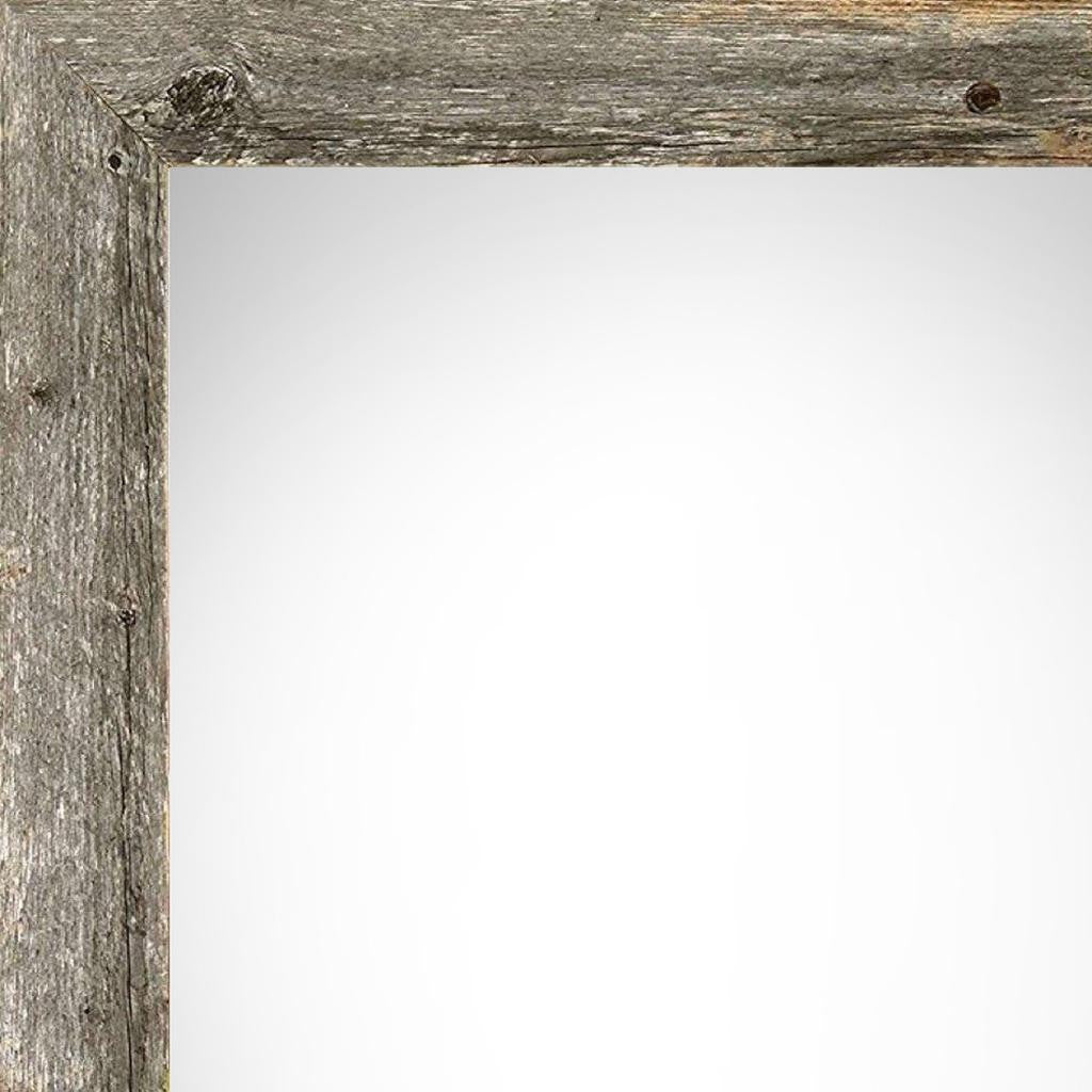 10" x 20" Gray Solid Wood Hanging Picture Frame - Loft&Timber