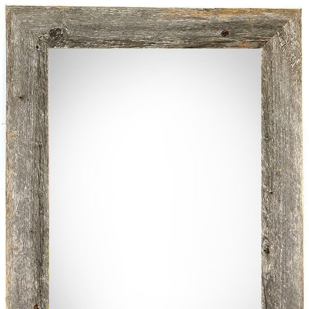 10" x 20" Gray Solid Wood Hanging Picture Frame - Loft&Timber