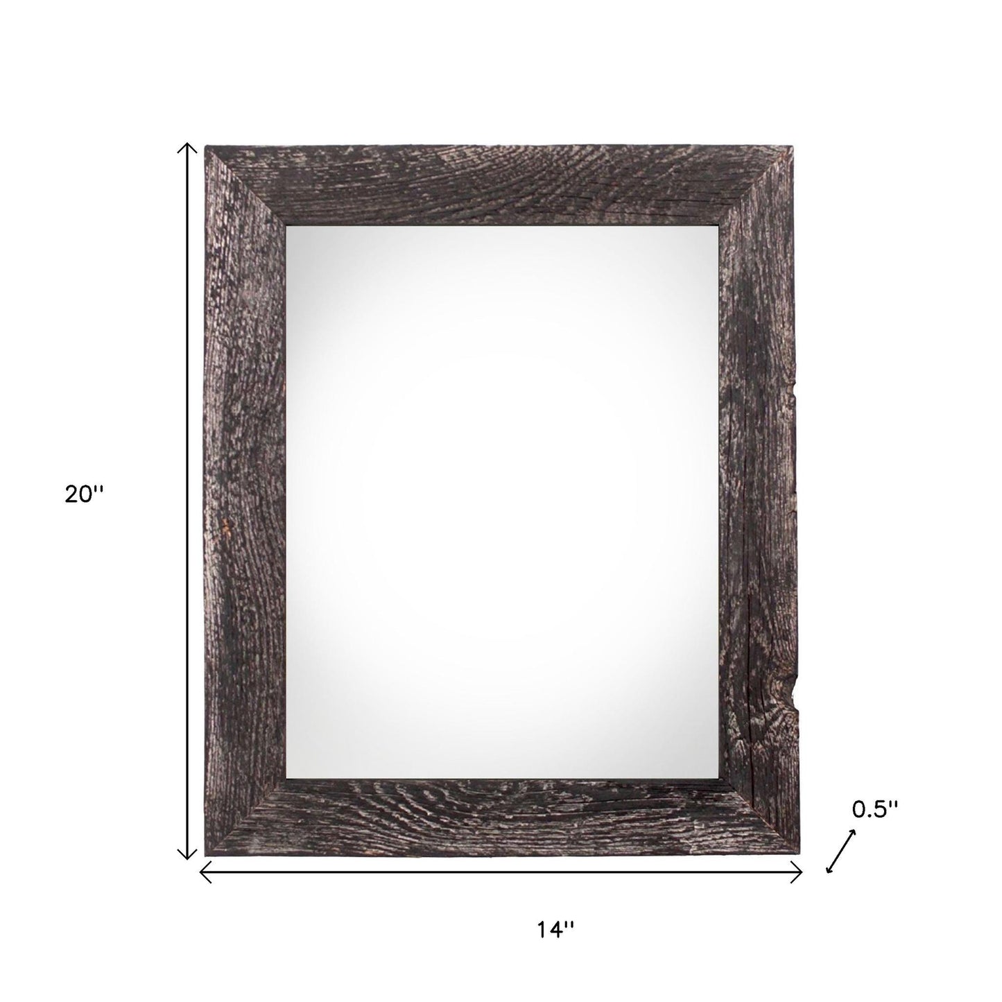 11" x 17" Black Solid Wood Hanging Picture Frame - Loft&Timber