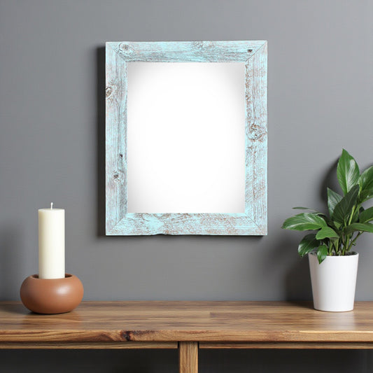 12" x 16" Blue Solid Wood Hanging Picture Frame - Loft&Timber