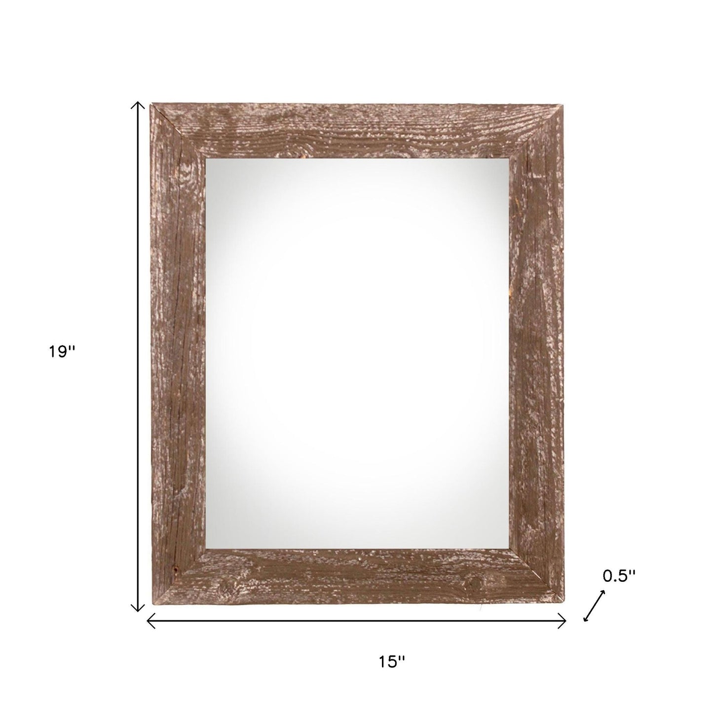 12" x 16" Brown Solid Wood Hanging Picture Frame - Loft&Timber