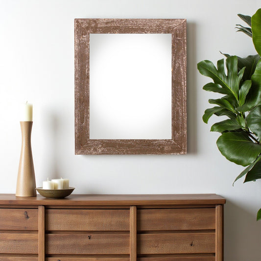 12" x 16" Brown Solid Wood Hanging Picture Frame - Loft&Timber