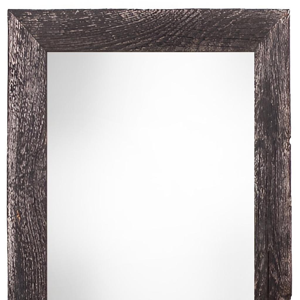 12" x 24" Black Solid Wood Hanging Picture Frame - Loft&Timber