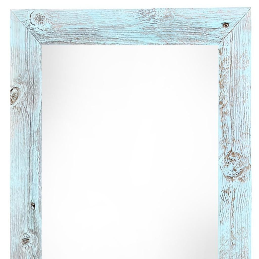 12" x 24" Blue Solid Wood Hanging Picture Frame - Loft&Timber