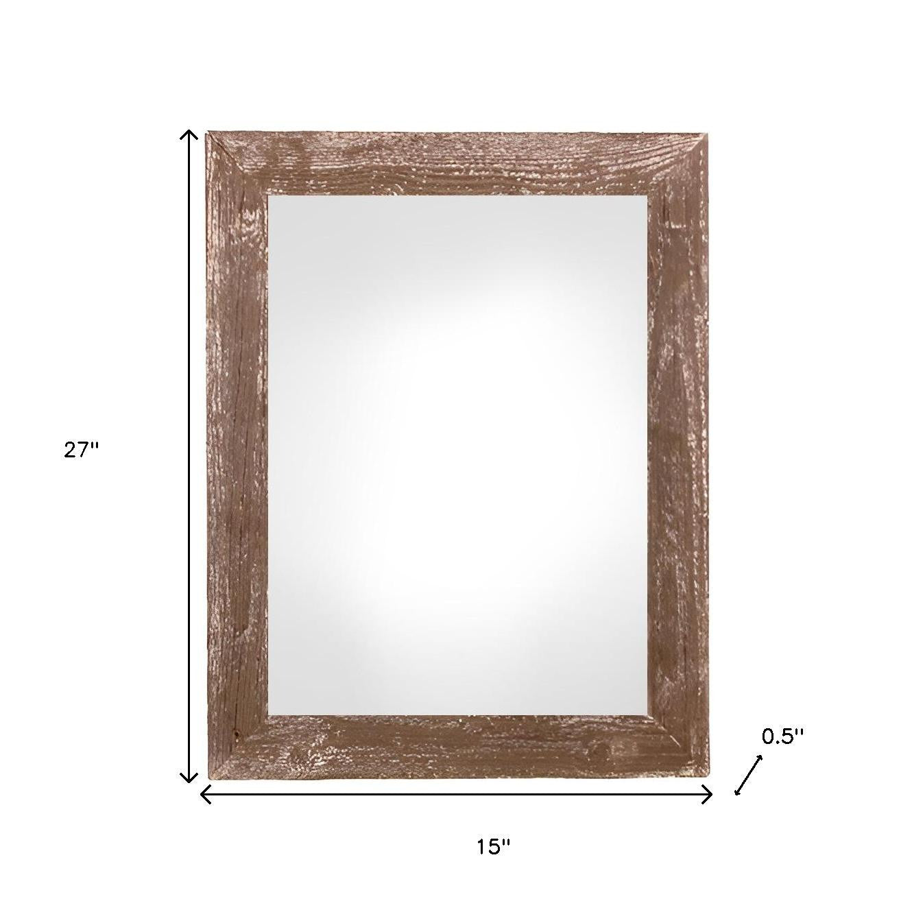 12" x 24" Espresso Solid Wood Hanging Picture Frame - Loft&Timber