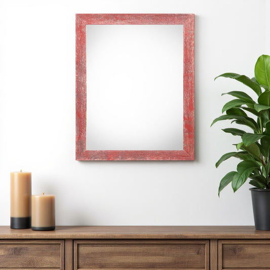 13" x 19" Red Solid Wood Hanging Picture Frame - Loft&Timber